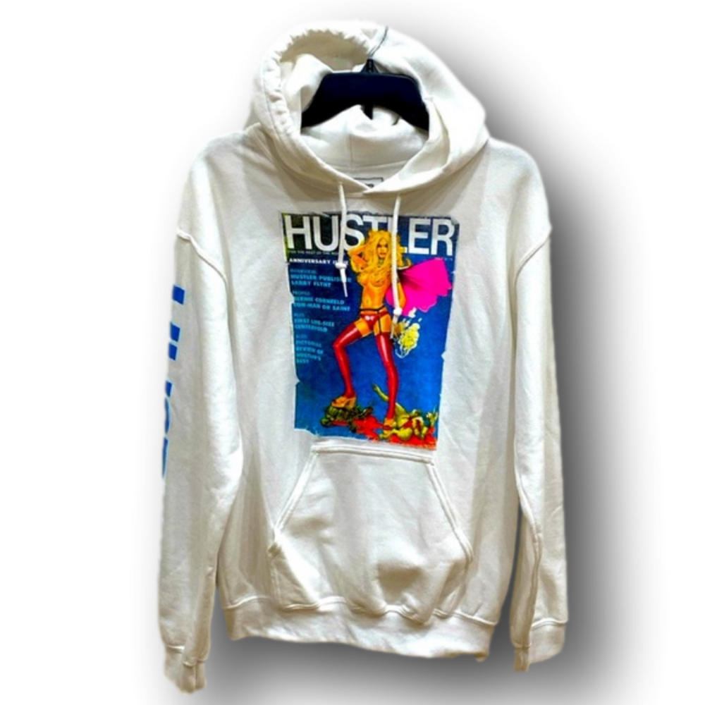 Hustler Magazine Graphic Hoodie - Size Small - NWT